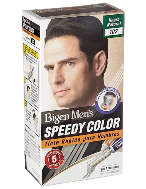 Tinte para cabello Bigen Men's Speedy Color tono S.102 negro natural