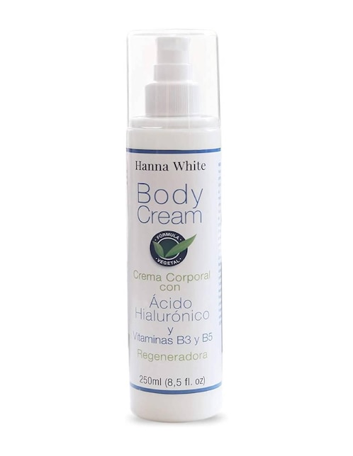 Crema para cuerpo recomendada para prevenir signos de la edad día Hanna White para piel seca