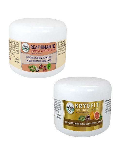 Kit reductor cremas para cuerpo Kryofit y reafirmante Nagir Cosmética