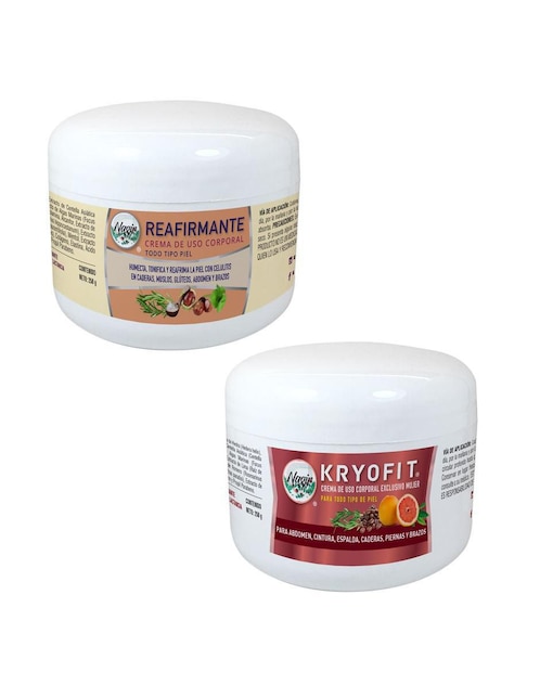 Kit reductor cremas para cuerpo Kryofit y reafirmante Nagir Cosmética