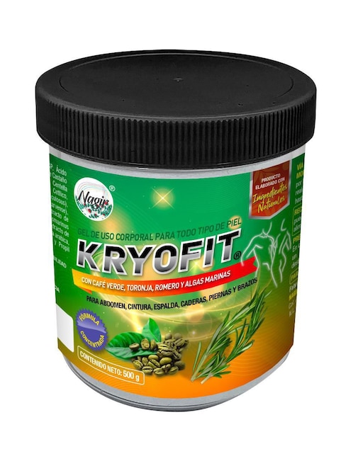 Gel corporal reductor Kryofit para todo tipo piel