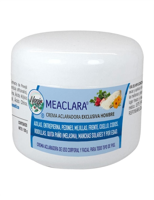 Crema para rostro y cuerpo recomendada para aclarar día y noche Meaclara  Meaclara para todo tipo piel