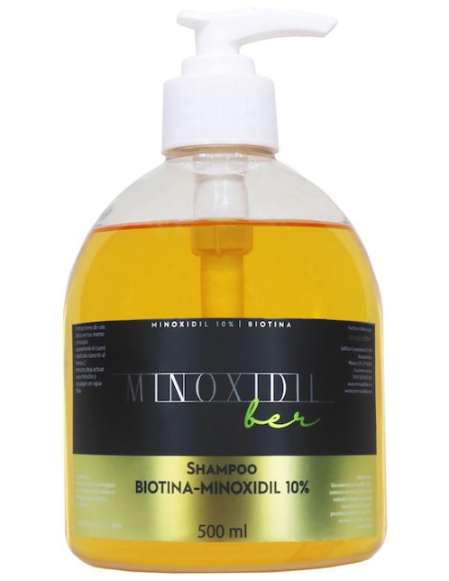 Shampoo anticaída para cabello Minoxidilber Biotina Minoxidil 10%