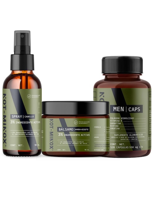 Tratamiento para barba y cabello crecimiento Not Minox