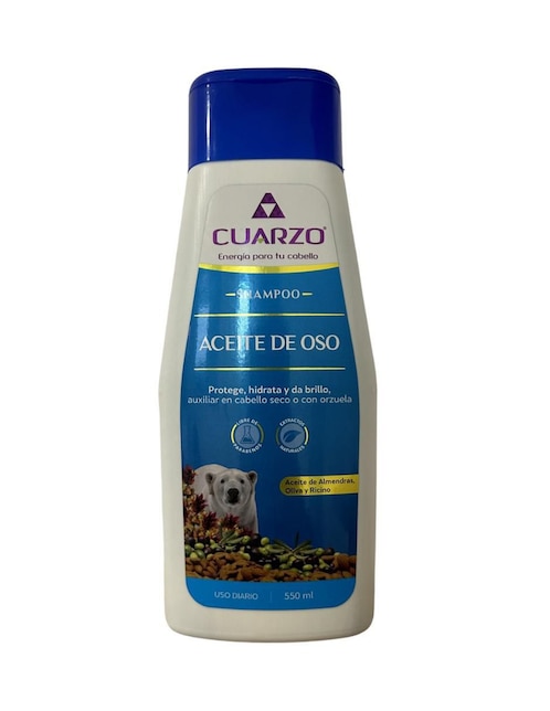Shampoo reparador para cabello crespo Aceite de Oso Cuarzo Reparador