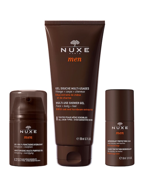 Kit tratamiento para rostro y cuerpo Nuxe Men Paris