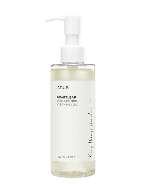 Limpiador facial Heartleaf Pore Control Cleansing Oil Anua para disminuir puntos negros