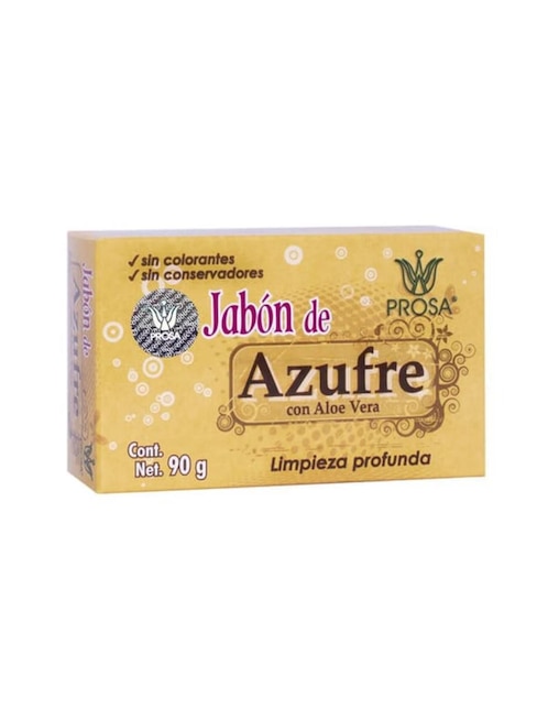 Jabón anti-acné ázufre con aloe vera