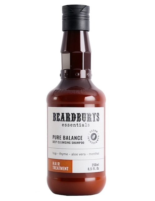 BEARDBURYS Shampoo anticaspa para cabello Essentials Pure Balance Beardburys