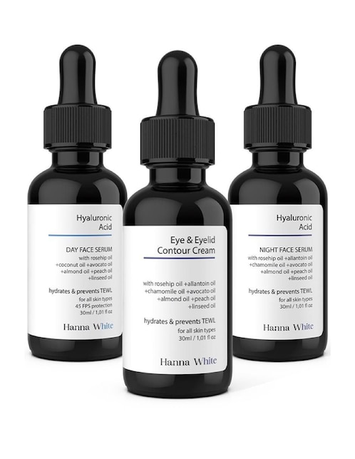 Kit de sérum para contorno de ojos Hanna White todo tipo piel