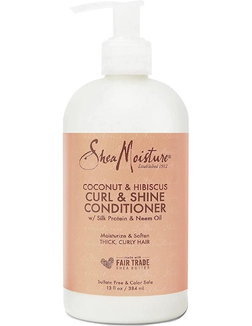 Acondicionador para cabello Coconut & Hibiscus Curl & Shine Shea Moisture 384 ml