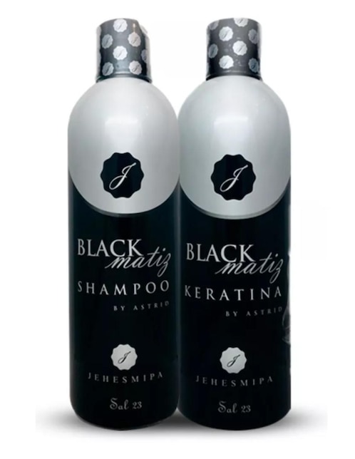 Set de shampoo para cabello todo tipo Dúo Platinum Black Matiz 1