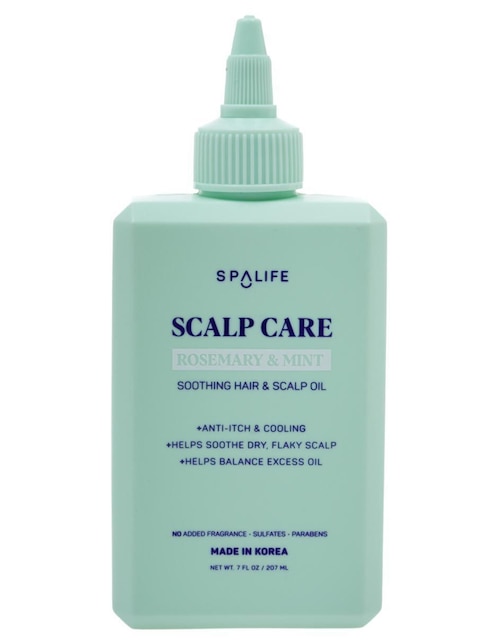 Aceite para cabello Rosemary & Mint calmante Spa Life 200 ml