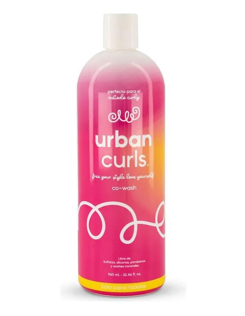 Shampoo para cabello rizado y ondulado Co-wash sin sulfatos Urban Curls