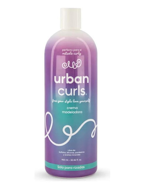 Crema para cabello rizado activador de rizos Urban Curls para antifrizz
