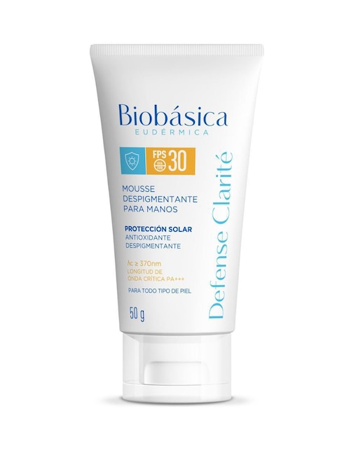 Protector solar FPS 30 defense clarité Biobásica eudérmica defense 50 g