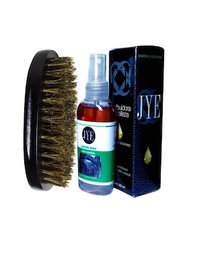 Kit cepillo para barba JYE de madera