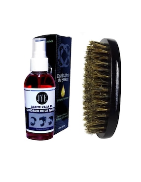 Kit cepillo para barba JYE de madera