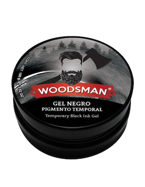 Tinte para cabello Gel negro pigmento temporal Woodsman tono 1.0 negro profundo