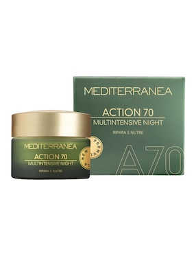 Crema Multi Intensiva De Noche Redensifica Y Protege Mediterranea Cosmetics Action 70 Años 50 Ml