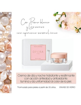 Crema facial recomendada para prevenir signos de la edad día y noche Mediterranea Cosmetics para todo tipo piel