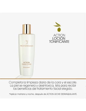 Loción tonificante Mediterranea Cosmetics Action 250 ml