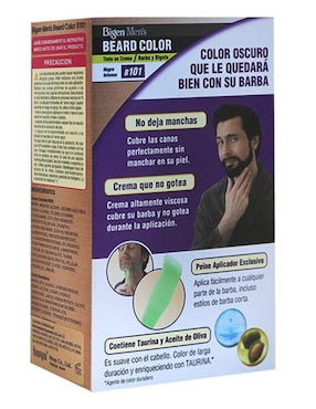 Tinte para cabello Men´s Beard Color Bigen tono B.102 Negro natural