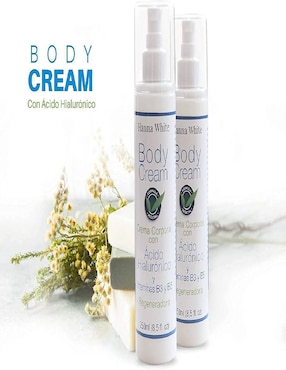 Crema para cuerpo recomendada para prevenir signos de la edad día Hanna White para piel seca
