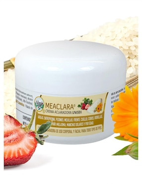 Crema para rostro y cuerpo recomendada para aclarar día y noche Meaclara  Meaclara para todo tipo piel