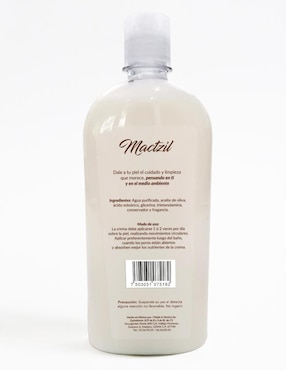 Crema para cuerpo recomendada para humectar día y noche Mactzil Familia para todo tipo piel