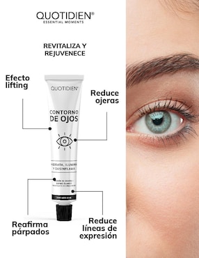 Tratamiento facial contorno de ojos y serum Vitamina C Skin Care suero facial Quotidien antiedad
