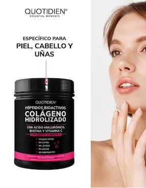 Tratamiento facial Colágeno hidrolizado + Serum Vitamina C Skin Care suero facial Quotidien antiedad