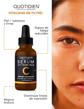 Tratamiento facial Colágeno hidrolizado + Serum Vitamina C Skin Care suero facial Quotidien antiedad