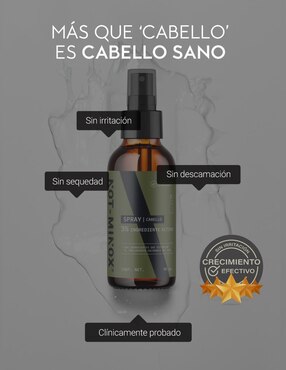 Spray para cabello todo tipo Crecimiento de Cabello masculino: Biotina + Vitamina E + Cola de Caballo + Romero Not Minox 90 ml