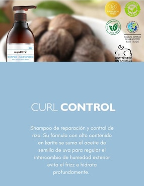 Shampoo hidratante para cabello rizado Saryna Key Control de Rizos