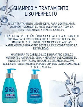 Shampoo para cabello lacio y ondulado Kolor Shot Profesional