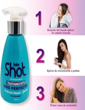 Shampoo para cabello lacio y ondulado Kolor Shot Profesional