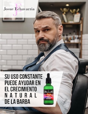 Tratamiento para barba y cabello crecimiento Josue Echavarria