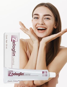 Crema para rostro y cuerpo recomendada para calmar y aliviar la piel día y noche Zeloglin para todo tipo piel