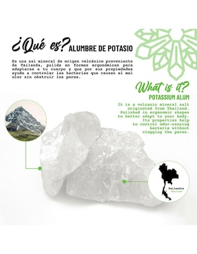 Desodorante axilas en roll on Vital Green Crystal unisex