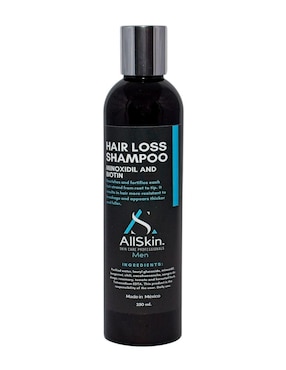 Shampoo Anticaída Para Cabello Minoxidil Y Biotina Allskin