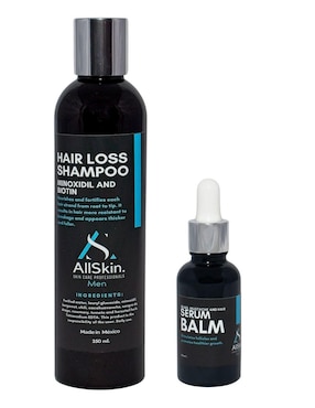 Shampoo Anticaída Para Cabello Hair Loss Y Serum Balm Allskin Men