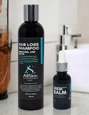 Shampoo anticaída para cabello Hair Loss y Serum balm Allskin Men