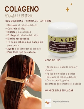 Shampoo anticaída para cabello la reserva y 2 colágeno chico Yeguada La Reserva