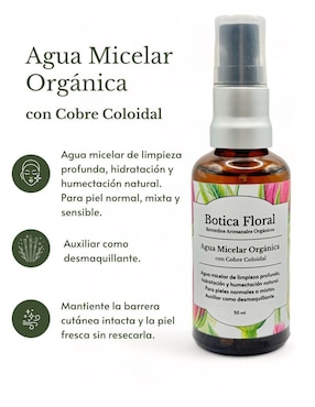 Desmaquillante Agua Micelar orgánica Botica Floral