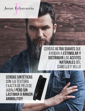 Cepillo para barba Josue Echavarria de madera
