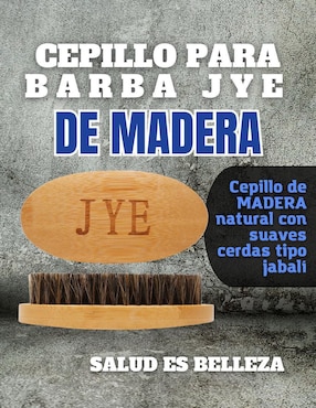 Cepillo para barba Jye de madera