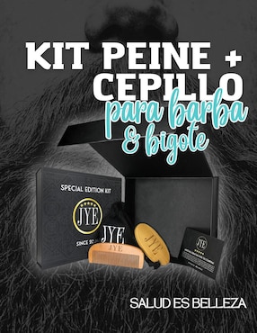 Cepillo para barba Jye de madera