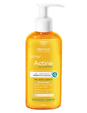 Limpiador rostro y cuerpo Actine Oil Control Gel Darrow para purificar