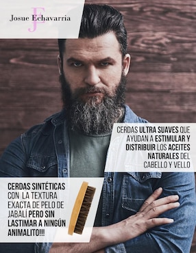 Cepillo para barba Josue Echavarria de madera